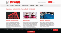 Desktop Screenshot of pavonitalia.com