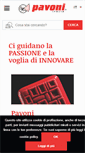 Mobile Screenshot of pavonitalia.com