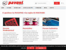Tablet Screenshot of pavonitalia.com